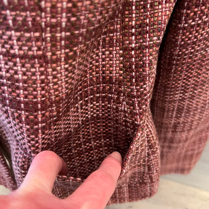Vintage Jaclyn Smith Pink Multicolor Faux Tweed Blazer Coat Jacket Size 8 Good Condition