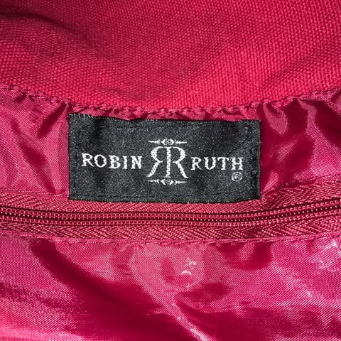 Robin Ruth XLarge Canvas Tote Bag Red Travel Overnight Gym Like New