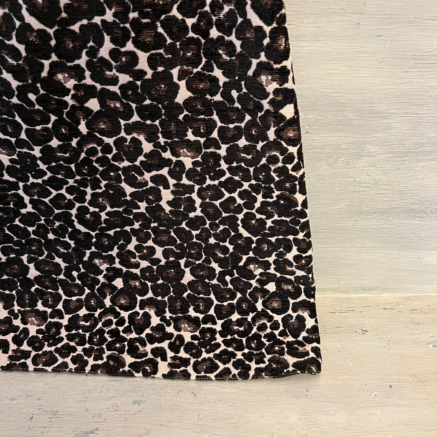 Felicity & Coco Tapestry Leopard Print Open Back Dress Size Small Good Condition