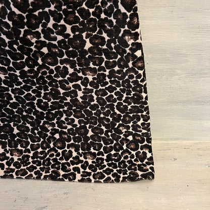 Felicity & Coco Tapestry Leopard Print Open Back Dress Size Small Good Condition