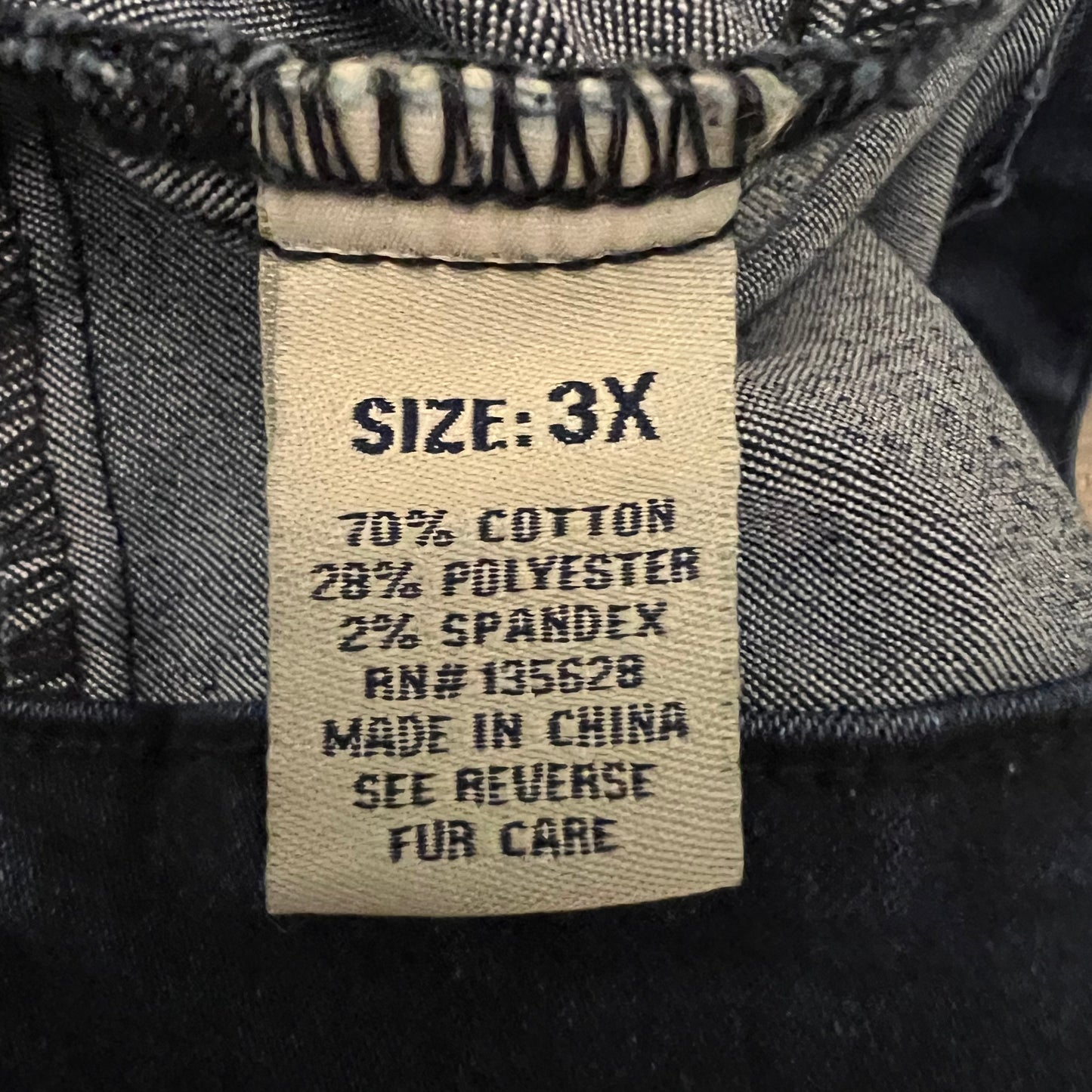 dkin Jeans Dark Wash Studded Denim Jean Jacket 3X Good Condition