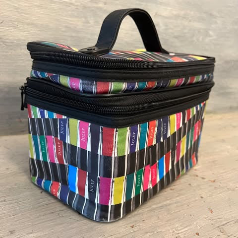 Julep Multicolor Makeup Nail Polish Nail Accessories Organizer Travel Bag Good Condition