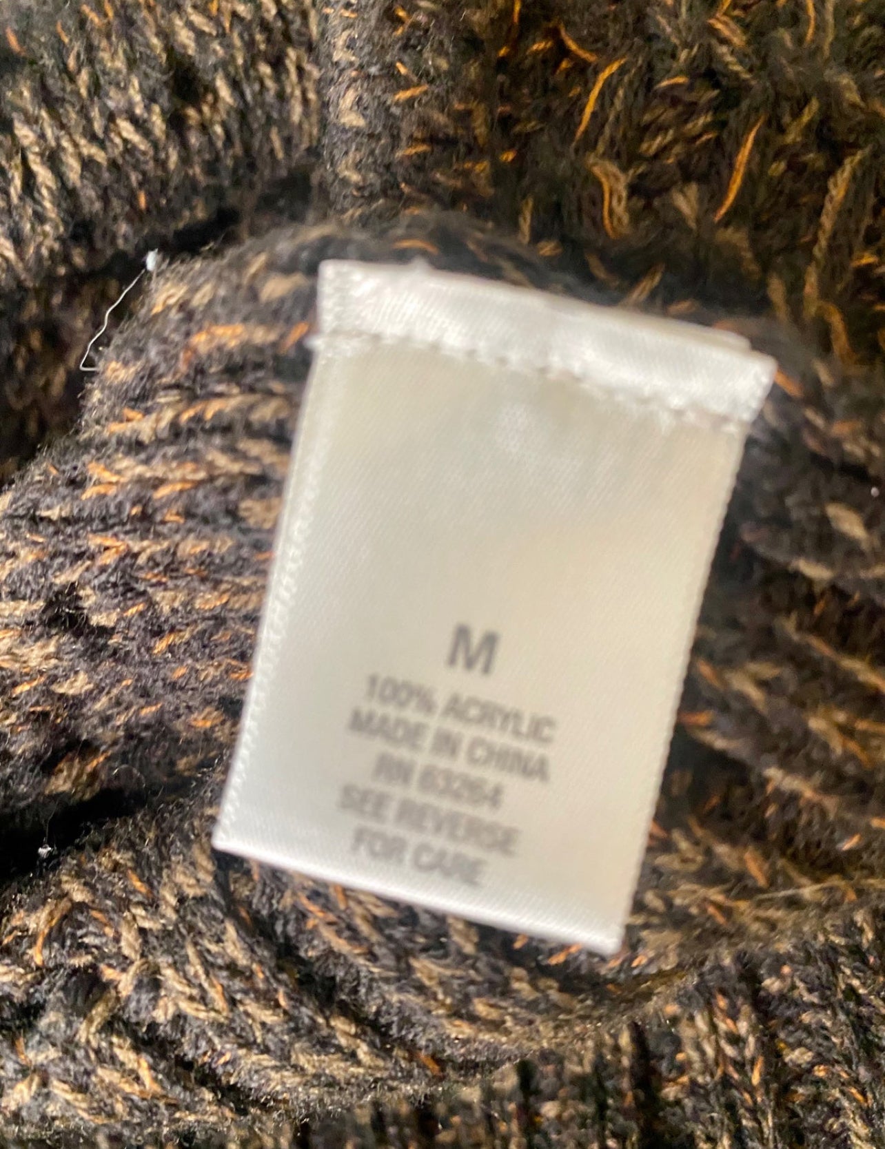 Dress Barn Black Orange Faux Leather Closure Wide Short Sleeve Cardigan Sweater Medium Good Condition