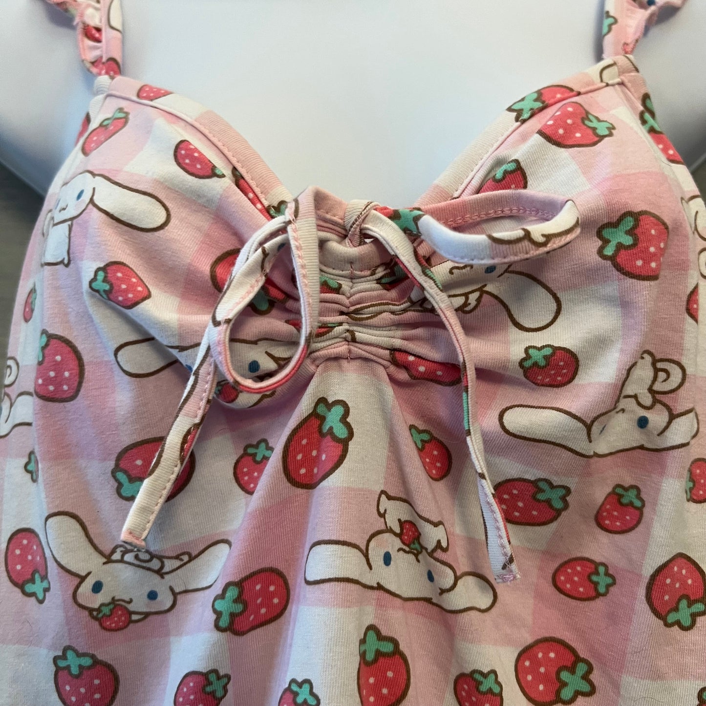 Cinnamoroll by Sanrio 95% Cotton Graphic Print BabydollTank Top Size 2XL Good Condition