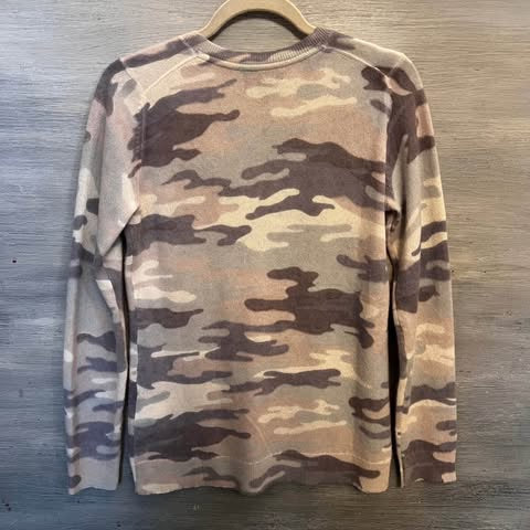 Cashmere Charter Club Luxury Lightweight Camo Print Cashmere Sweater Size Small Good Condition