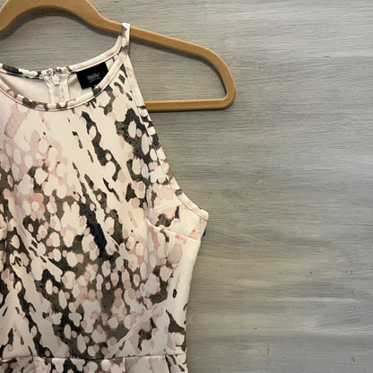 Mossimo Abstract Print Pleated Racerback Flared Dress Size XS Good Condition