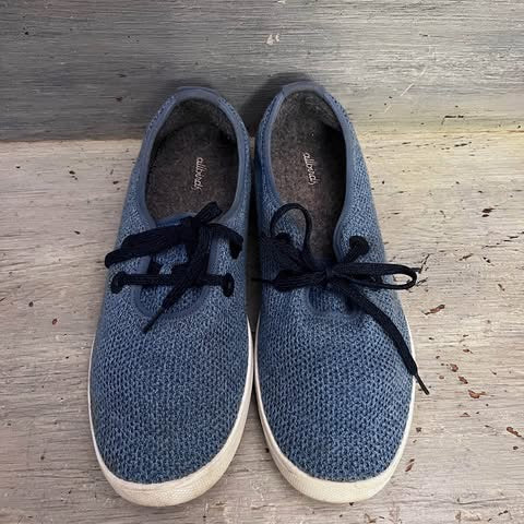 allbirds Tree Skipper Blue Mesh Casual Boat Shoes Size 12 Good Condition