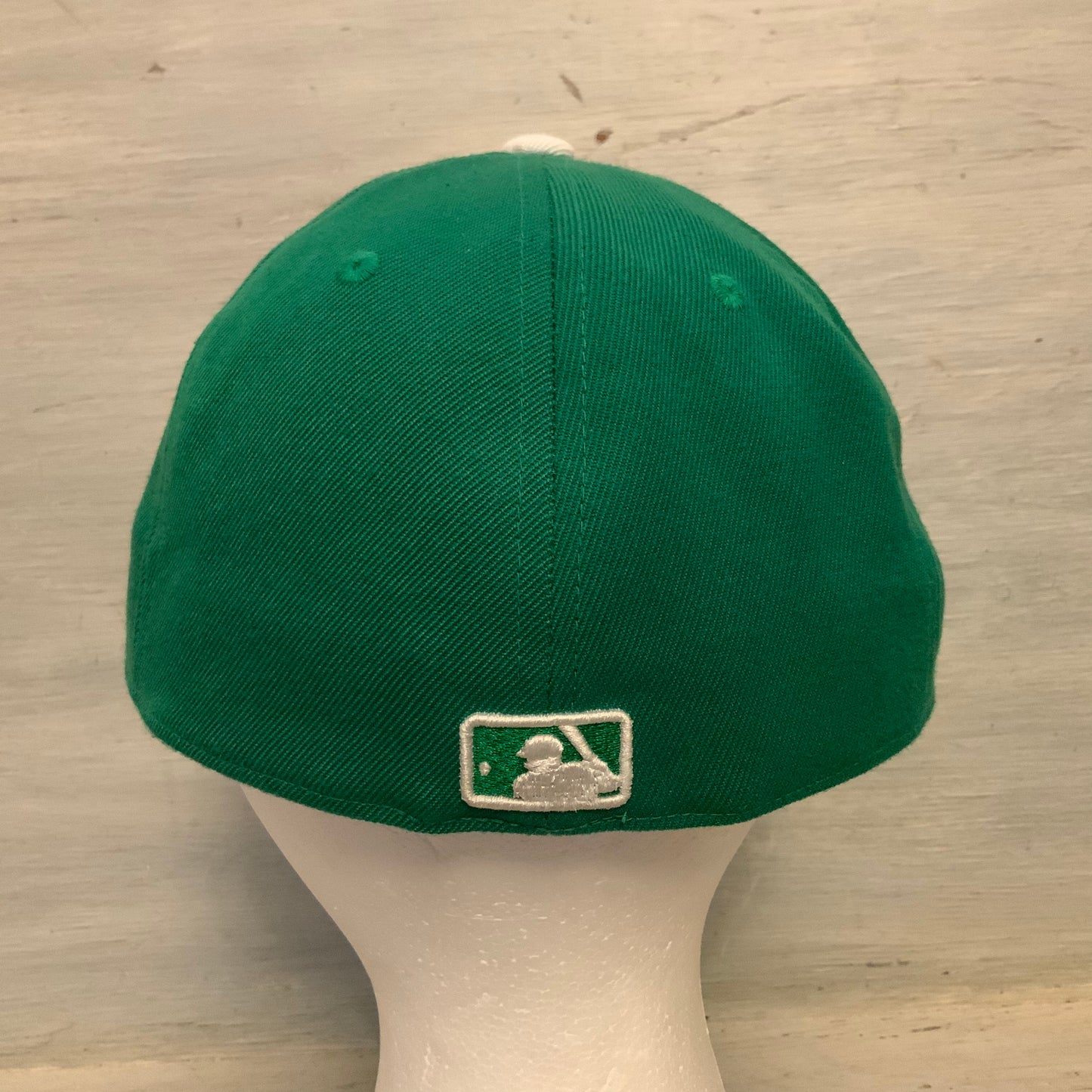New Era Green Atlanta Braves 59Fifty Fitted Baseball Cap Size 7 1/8 (57cm) Good Condition