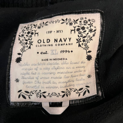 Old Navy Black Puffer Outerwear Vest Size XL Good Condition