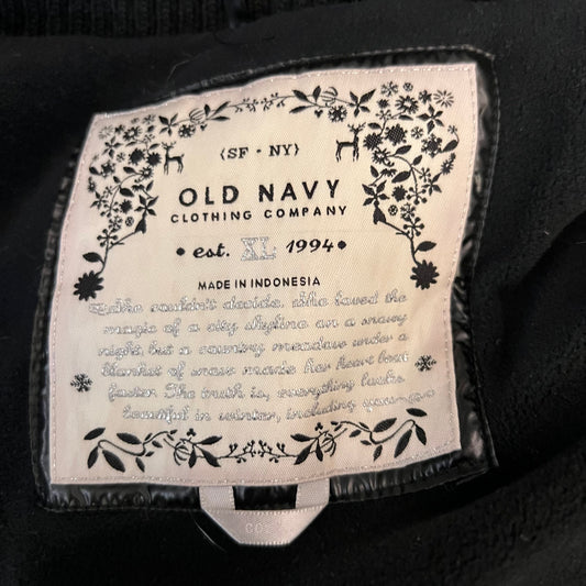 Old Navy Black Puffer Outerwear Vest Size XL Good Condition