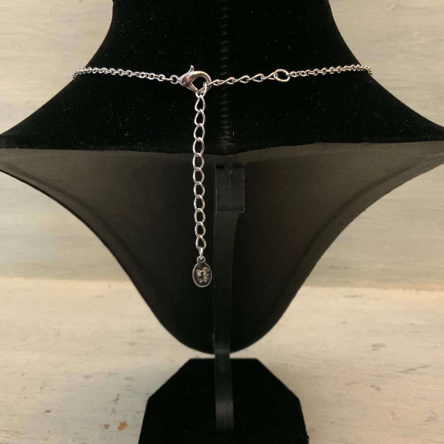 Cookie Lee Multicolor Beaded Faux Silver Chain Necklace New