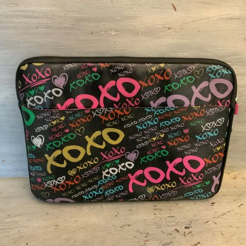 XOXO Colorful Faux Leather Laptop Tablet Bag Good Condition