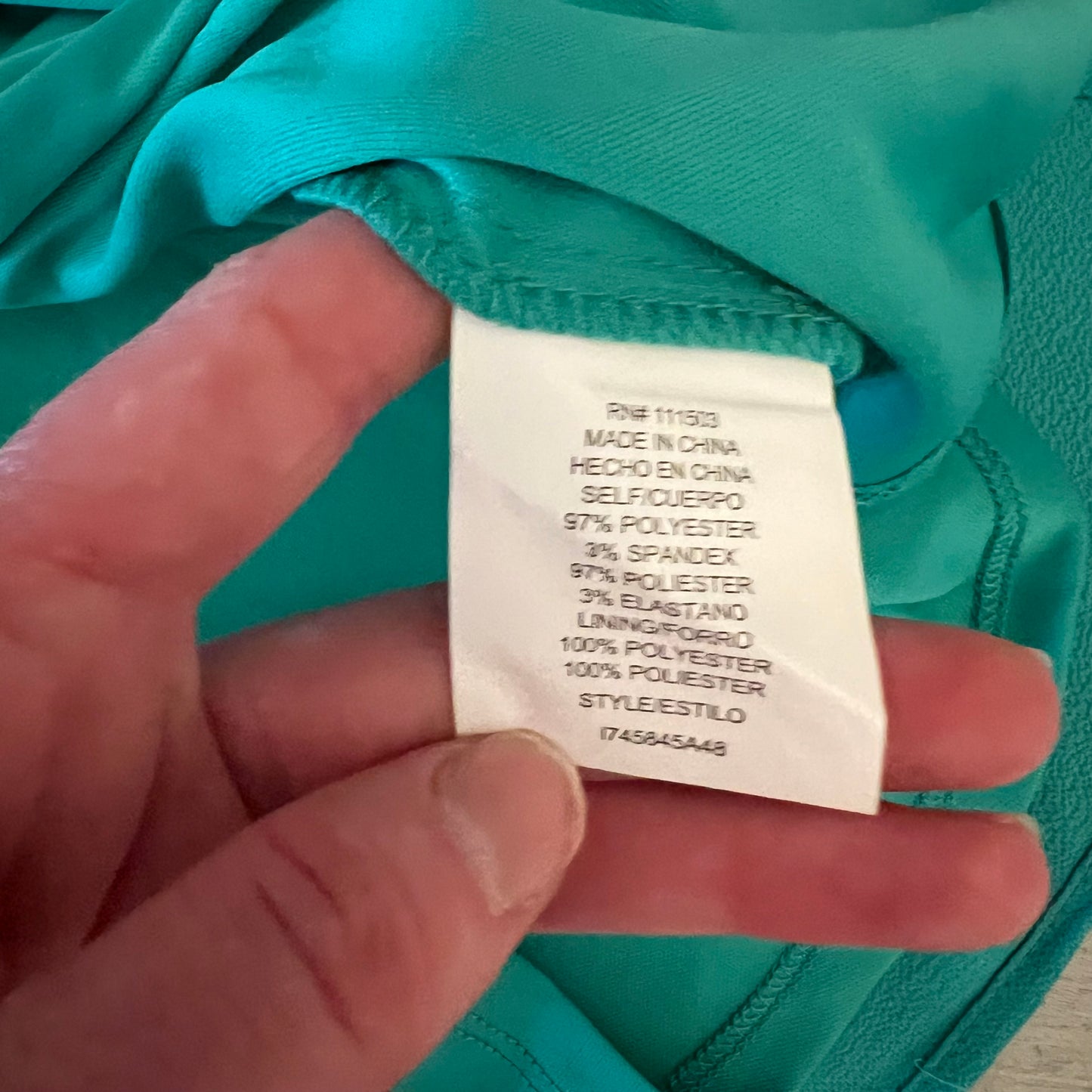 As U Wish Light Teal High Collar Off Shoulder Flutter Sleeve Mini Dress Size Medium Good Condition