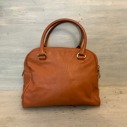 Michael Kors Brown Faux Leather Handbag Purse Good Condition