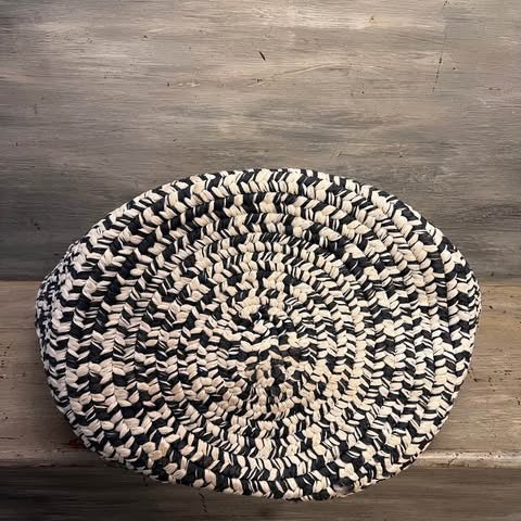 Colonial Mills, Inc Extra Large Round Country Blue White Braided Bag Basket New