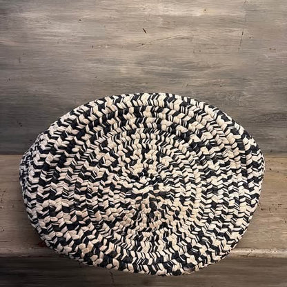 Colonial Mills, Inc Extra Large Round Country Blue White Braided Bag Basket New