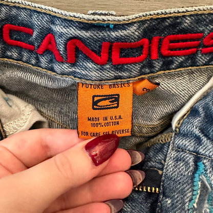 Candies Future Basics Boho Crop 100% Cotton Jeans Size 3 Good Condition