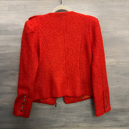 Luii Orange Wool Motorcycle Style Jacket Medium New with Tag