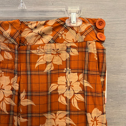 Fleurish 100% Cotton Tropical Plaid Bermuda Shorts Size 7 New with Tags