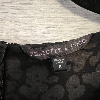Felicity & Coco Tapestry Leopard Print Open Back Dress Size Small Good Condition