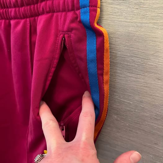Adidas grun Fuchsia Athletic Track Pants Medium Like New