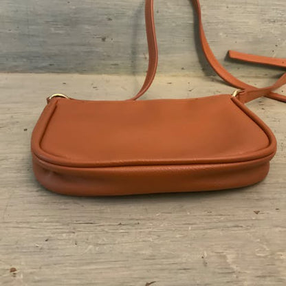 Wild Fable Faux Brown Leather Crossbody Bag Purse Like New