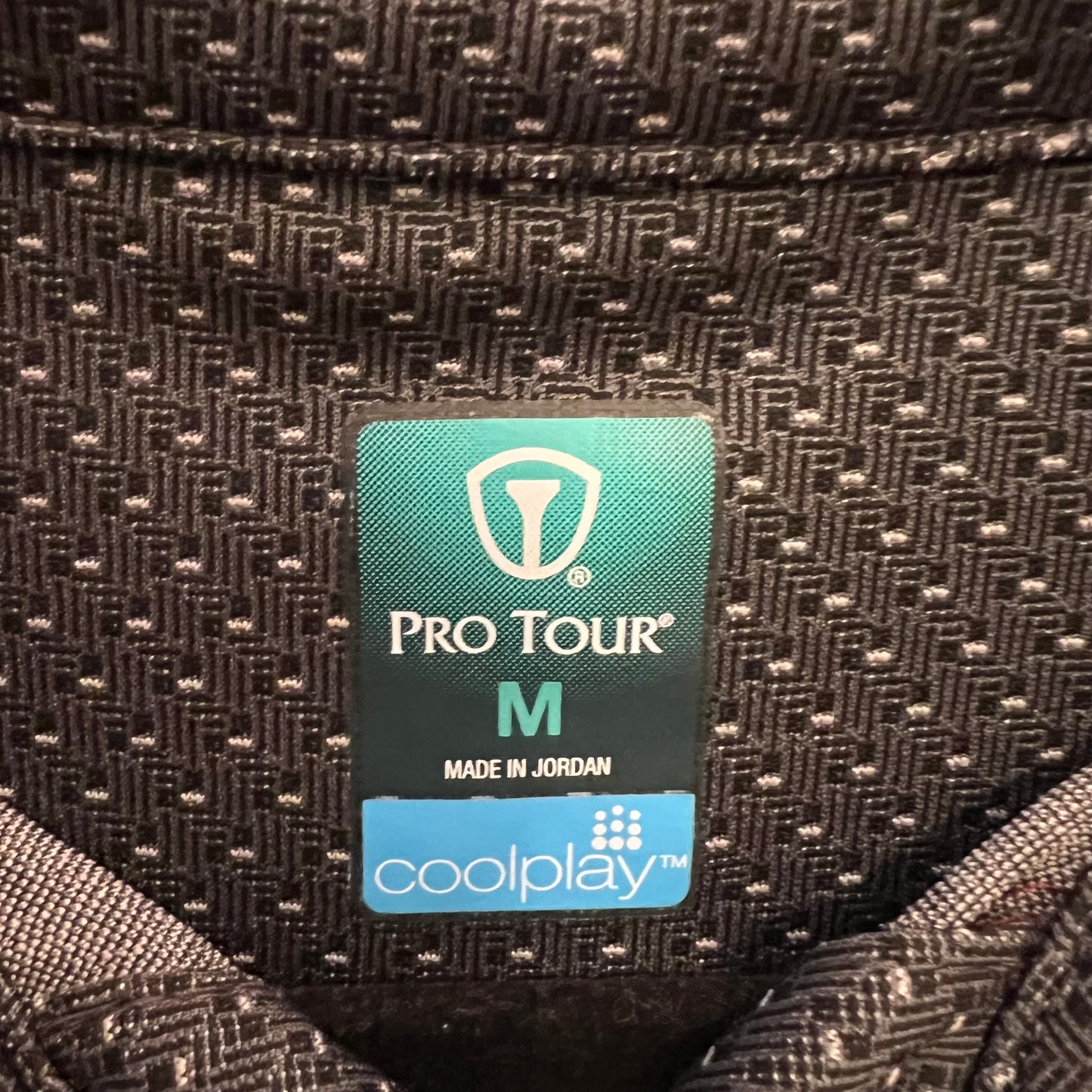 PGA Pro Tour Cool Play Dark Grey Polo Golf Shirt Medium Like New