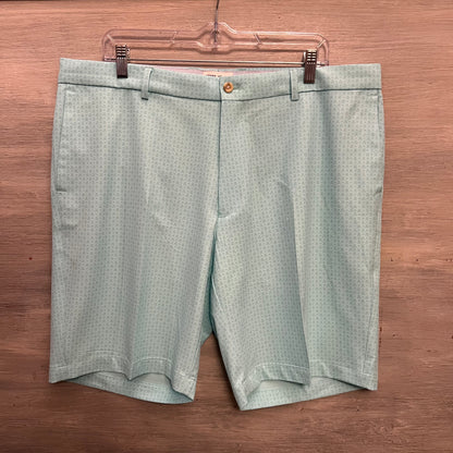 Peter Millar Mint Skull Print Chino Golf Shorts Size 38 Like New