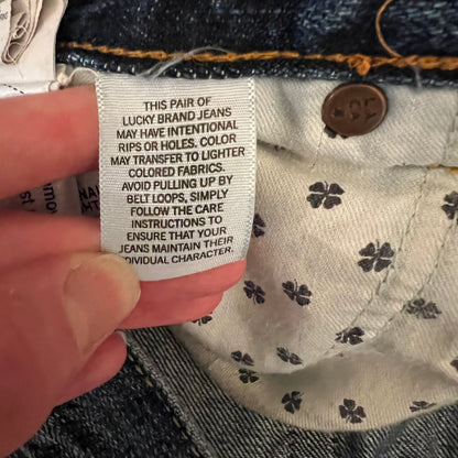 Lucky Brand 221 Original Straight Medium Wash Jeans 33x32 Like New