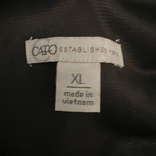 Cato Gold Silver Sequined Crop Top Blouse Size XL Like New