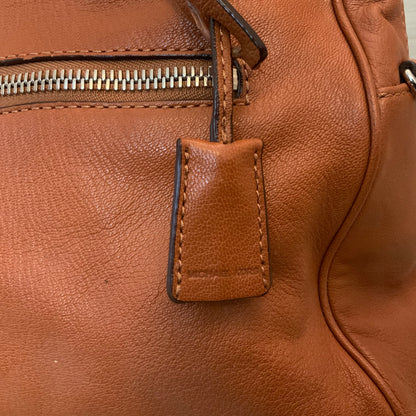 Michael Kors Brown Faux Leather Handbag Purse Good Condition