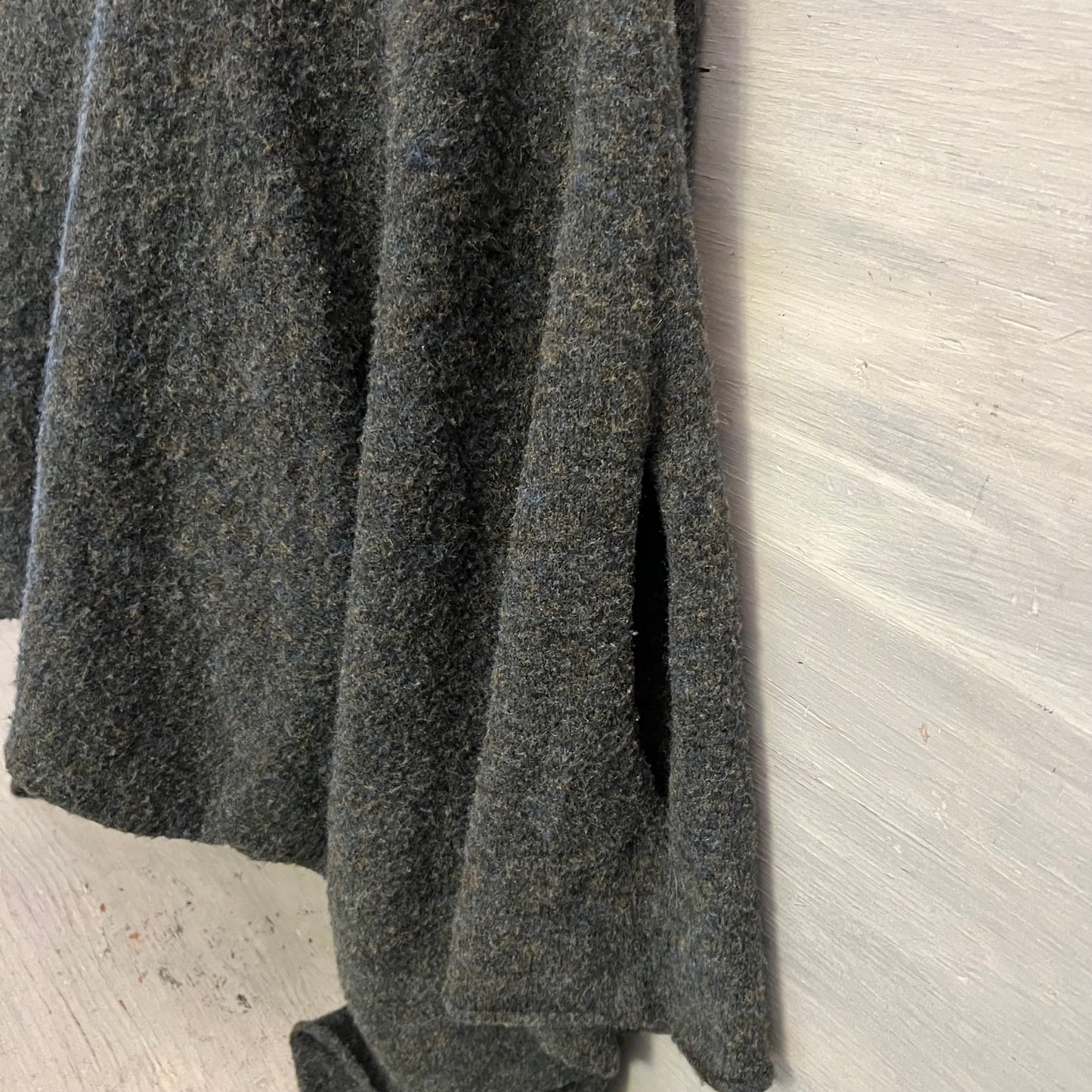 World Market Blue Gray Cowl Neck Pullover Poncho Sweater One Size Good Condition