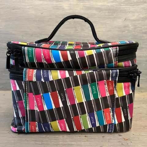 Julep Multicolor Makeup Nail Polish Nail Accessories Organizer Travel Bag Good Condition