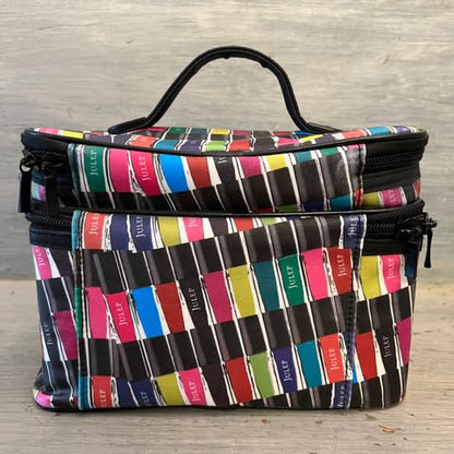 Julep Multicolor Makeup Nail Polish Nail Accessories Organizer Travel Bag Good Condition