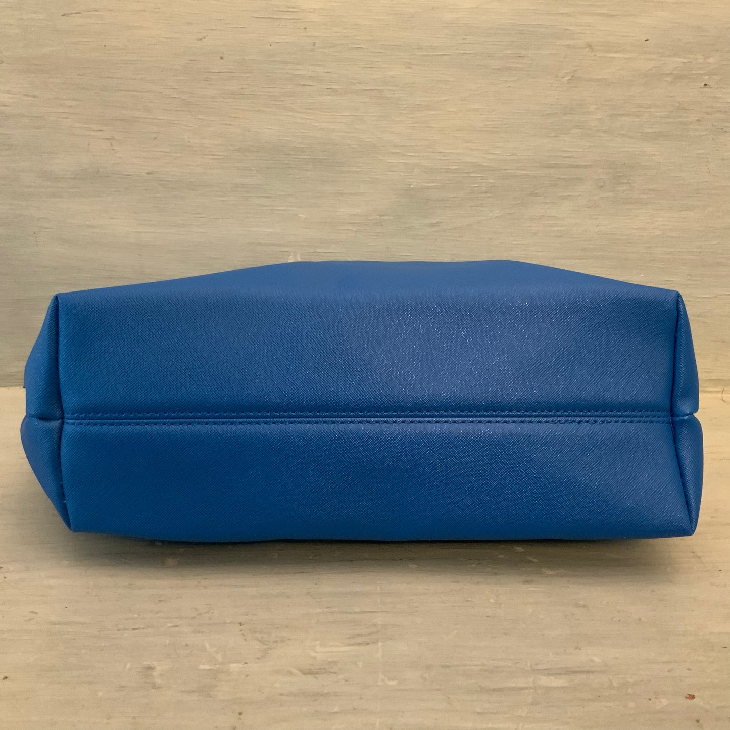 Electric Blue Faux Leather Crossbody Shoulder Bag Purse Like New