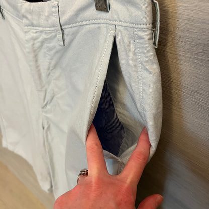 J Crew Club Pale Blue Flat Front Chino Shorts Size 32” Good Condition