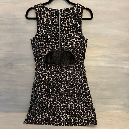 Felicity & Coco Tapestry Leopard Print Open Back Dress Size Small Good Condition