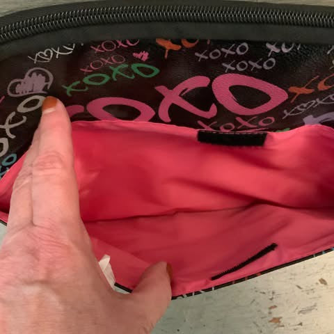 XOXO Colorful Faux Leather Laptop Tablet Bag Good Condition