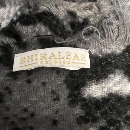shiraleah Chicago Black Grey Snake Skin Print Wrap Scarf Like New