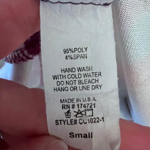 Carole Christian Aqua Purple Zebra Print High Low Dress Small Like New