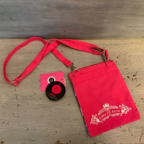 Robin Ruth Hot Pink Orlando Flamingo Canvas Crossbody Bag Purse New