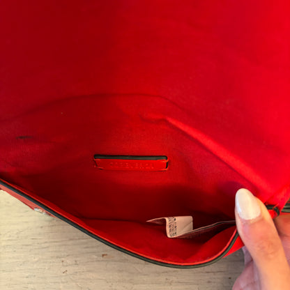 Forever 21 Red Faux Leather Waist Bag Fanny Pack Purse Good Condition