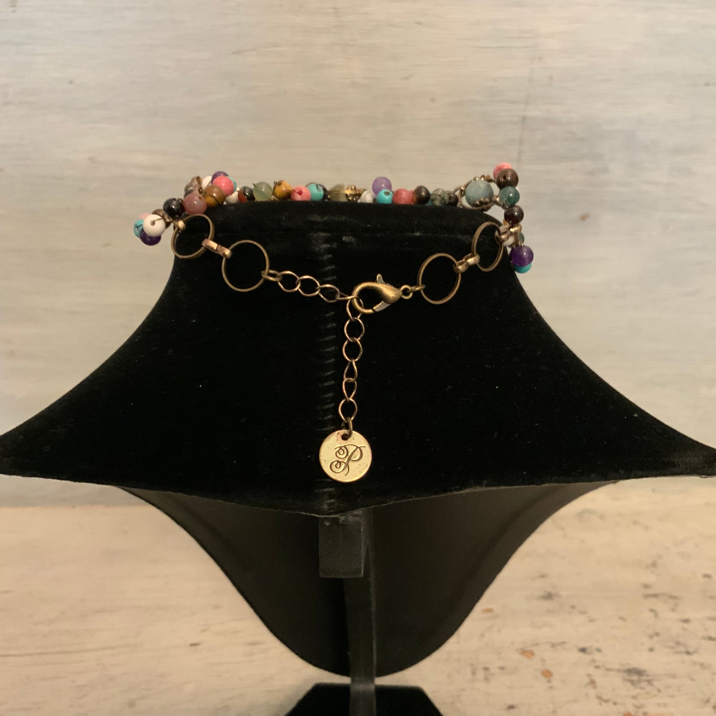 Vintage Plunder Design Boho Multicolor Beaded Necklace/Bracelet Set Good Condition