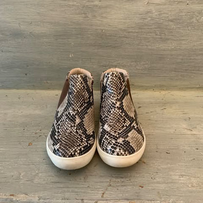 Coconuts by Matisse Faux Snake Skin Mid Top Sneaker Size 6 Good Condition
