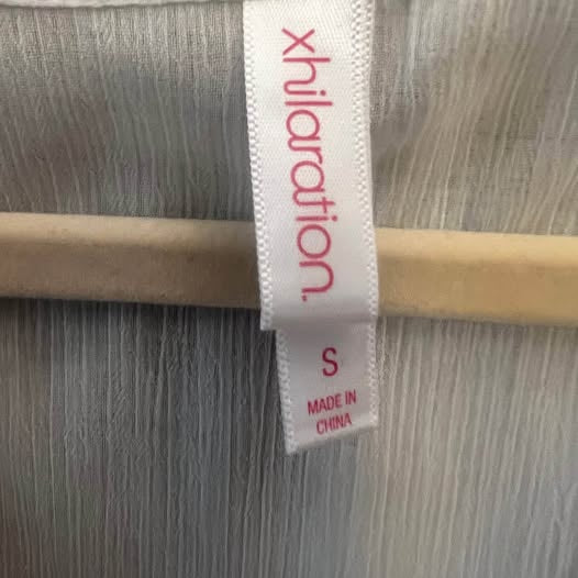 Xhilaration Flowy Sheer White Maxi Cover Dress Small Like New
