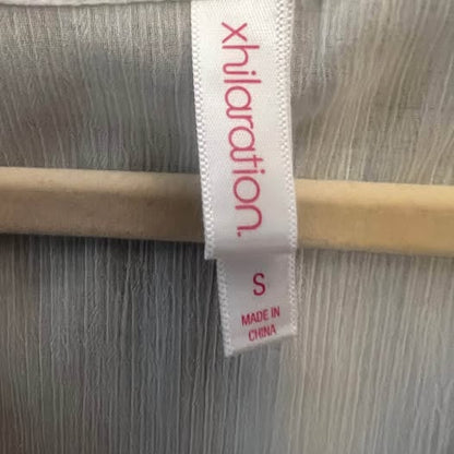 Xhilaration Flowy Sheer White Maxi Cover Dress Small Like New