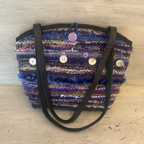 Endless Possibilities Shoulderbag Purse Handcrafted Colorful Rag Bag Like New
