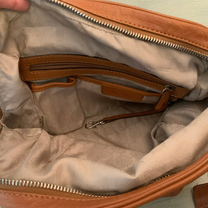 Michael Kors Brown Faux Leather Handbag Purse Good Condition
