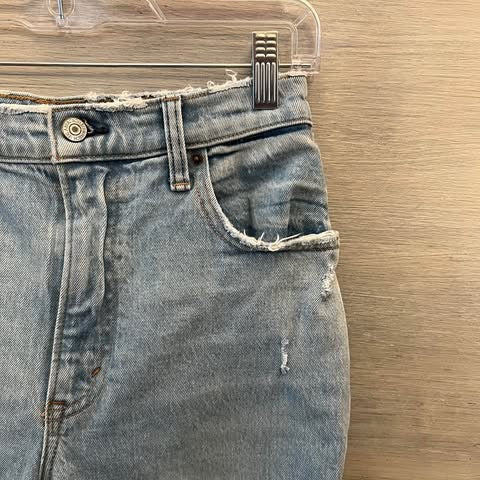 Abercrombie & Fitch Kick Flare Ultra High Rise Light Wash Jeans Size 28" Good Condition