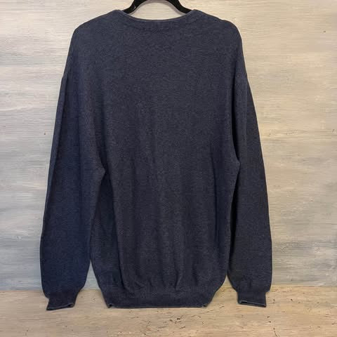 Cypress Links Sportswear Mens Navy Blue Cardigan Sweater Size XL Like New
